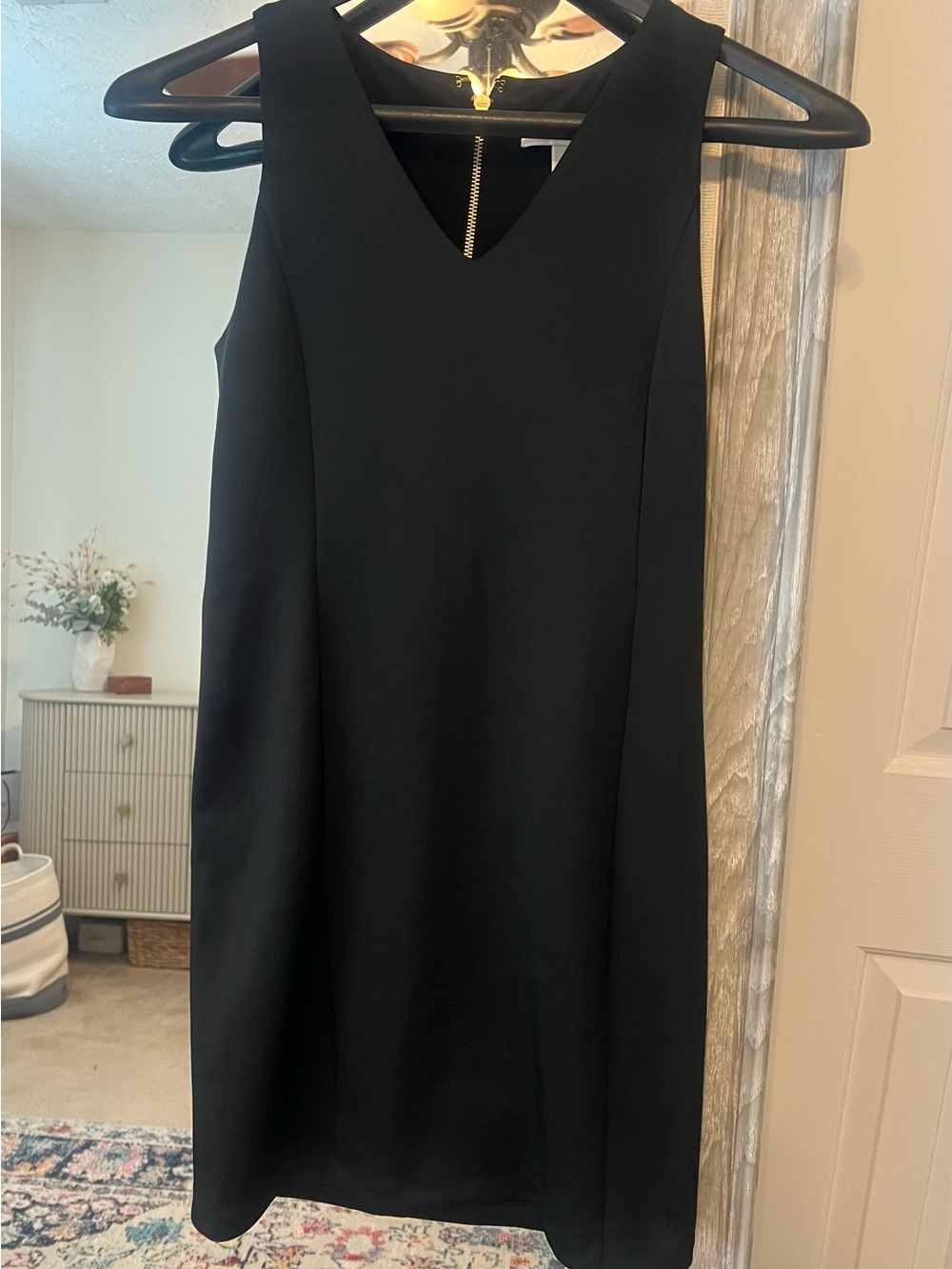 Michael Kors Black V-Neck Mini Dress